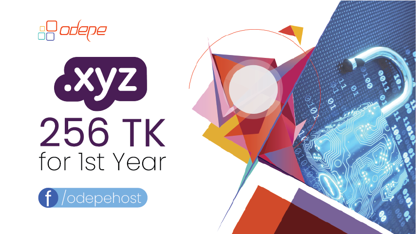 .xyz Domain offer for beginners. .xyz domain only at 256 BDT