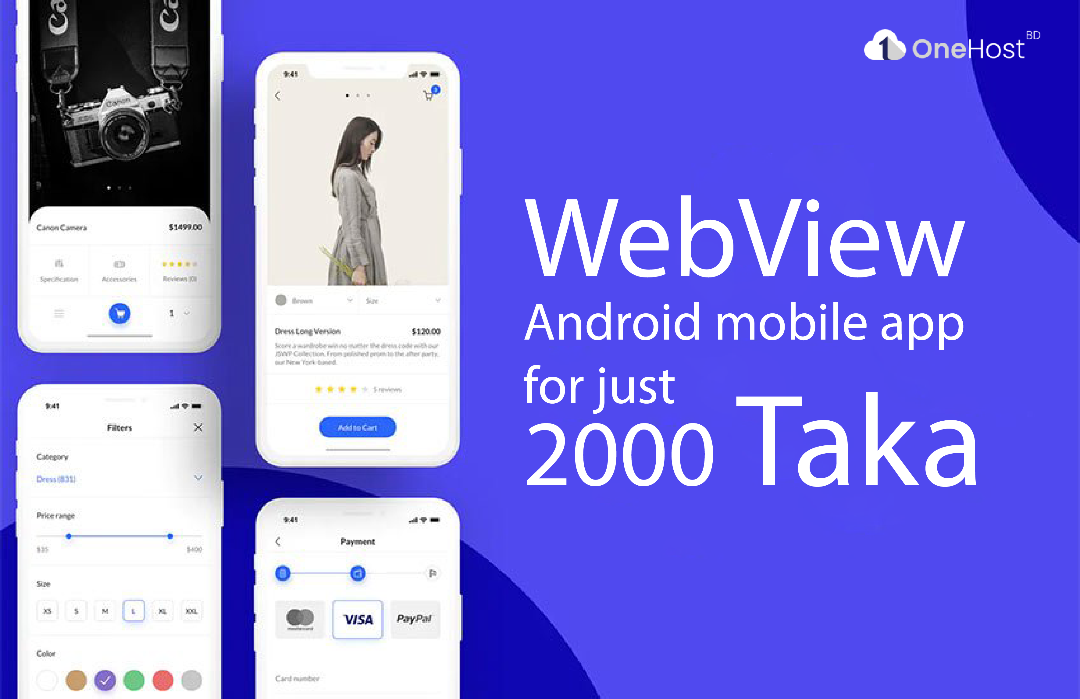 WebView Android mobile app for just 2000 Taka